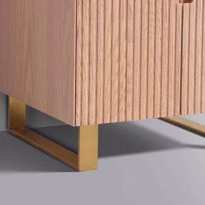 24'' Fiore Free Standing Bathroom Vanity w/ Gold Legs - Oakwood