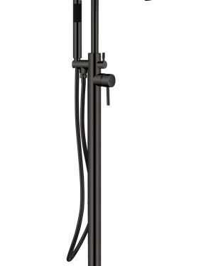 Aqua Ronda Floor Mounted Soaker Tub Faucet – Matte Black
