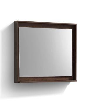 36″ Wide Mirror w/ Shelf – Rosewood