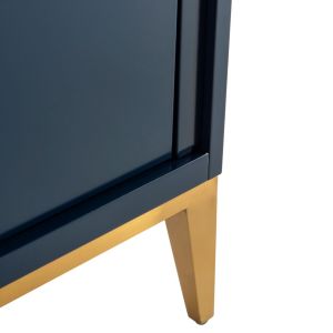 Divani 24" Gloss Blue Vanity W/ Quartz Counter Top