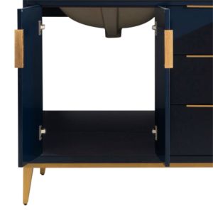 Divani 60" Navy Blue Vanity W/ Quartz Counter Top
