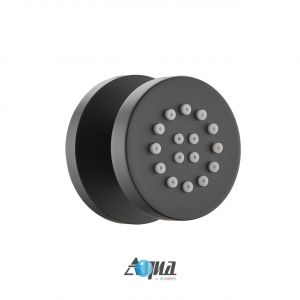 Aqua RONDO By Kubebath Body Jet - Matte Black Finish