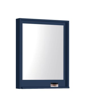 24″ Wide Mirror w/ Shelf – Navy Blue