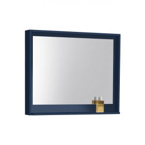 40" Wide Mirror w/ Shelf - Gloss Blue
