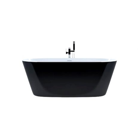 Kube Ovale 59″ Free Standing Bathtub – Black