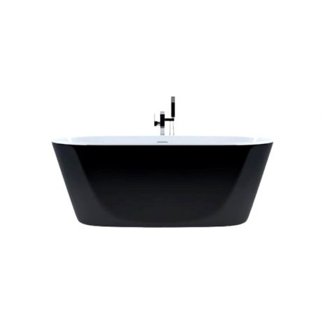 Kube OVALE 67″ Free Standing Bathtub – Black