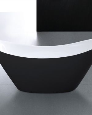 Kube Luna 68″ Free Standing Bathtub – Black