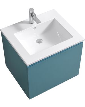 KubeBath 24″ Balli Modern Bathroom Vanity in Teal Green Finish