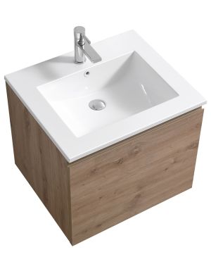 KubeBath 24″ Balli Modern Bathroom Vanity in White Oak Finish