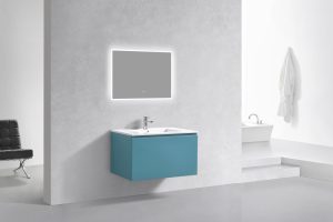 KubeBath 36" Balli Modern Bathroom Vanity in Teal Green Finish