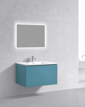 KubeBath 36″ Balli Modern Bathroom Vanity in Teal Green Finish