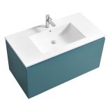 KubeBath 40" Balli Modern Bathroom Vanity in Teal Green Finish