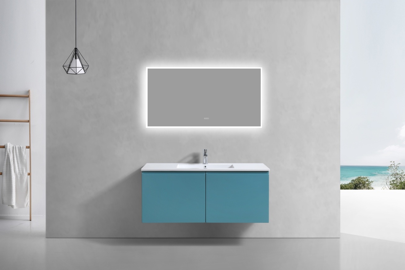 KubeBath 48" Single Sink Balli Modern Bathroom Vanity in Teal Green Finish