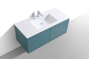KubeBath 48" Single Sink Balli Modern Bathroom Vanity in Teal Green Finish