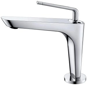 Aqua Saggio by KubeBath Single Lever Bathroom Vanity Faucet - Chrome