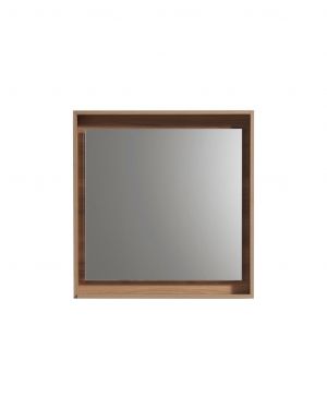 24″ Wide Mirror w/ Shelf – Honey Oak