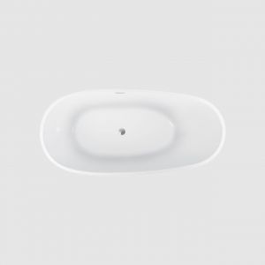 Kube BALLI 67'' White Free Standing Bathtub