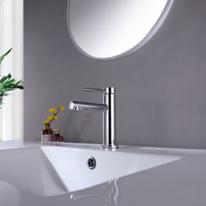 Aqua Legga Single Lever Bathroom Vanity Faucet - Chrome