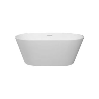 Kube Ovale 59'' White Free Standing Bathtub - Matte White