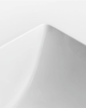 39.49” x 19.67” KubeBath White Quartz Counter-Top W/ Under-Mount Sink