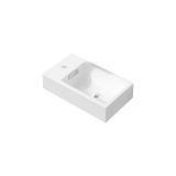 18'' x 10.25'' KubeBath Bliss White Reinforced Acrylic Composite Sink with Overflow