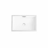Kube 20.5" White Undermount Reinforced Acrylic Sink