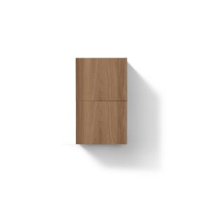 Small Bathroom Honey Oak Linen Side Cabinet w/ 2 Storage Areas