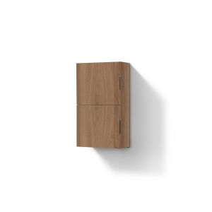 Small Bathroom Honey Oak Linen Side Cabinet w/ 2 Storage Areas