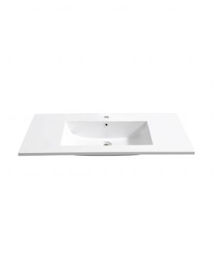 40”x 20.66” Reinforced Acrylic Composite Sink with Overflow