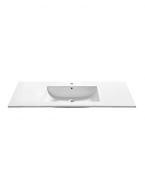 48”x 20.66” Reinforced Acrylic Composite Sink with Overflow – Single Sink