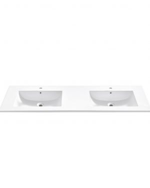 71.26”x 20.66” Reinforced Acrylic Composite Sink with Overflow – Double Sink