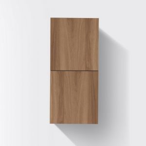 Bathroom Honey Oak Linen Side Cabinet w/ 2 Storage Areas