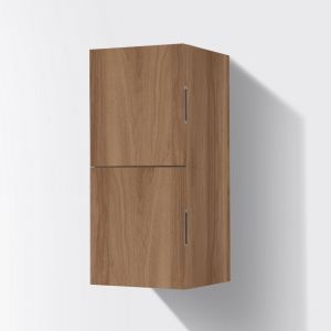 Bathroom Honey Oak Linen Side Cabinet w/ 2 Storage Areas