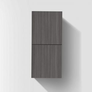 Bathroom Vulcan Ash Grey Linen Side Cabinet w/ 2 Storage Areas