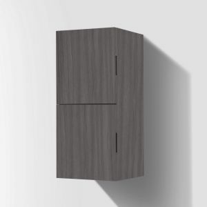 Bathroom Vulcan Ash Grey Linen Side Cabinet w/ 2 Storage Areas