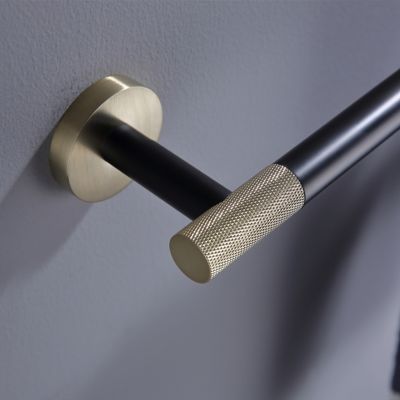 Aqua RONDO 24" Towel Bar - Gold & Black