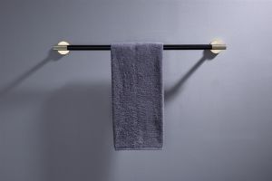 Aqua RONDO 24" Towel Bar - Gold & Black
