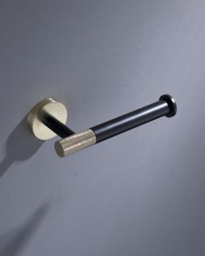 Aqua RONDO Toilet Paper Holder – Gold & Black