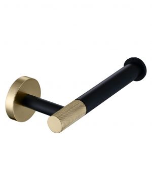 Aqua RONDO Toilet Paper Holder – Gold & Black