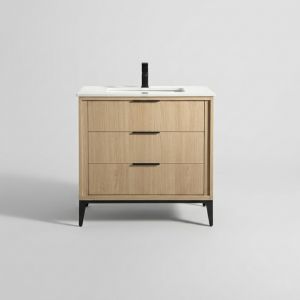 DIVANI 36'' OAKWOOD VANITY W/ QUARTZ COUNTER TOP