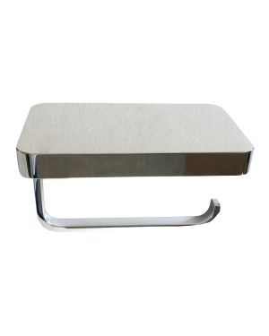 Aqua PLATO Toilet Paper Holder W/ Shelf – Chrome