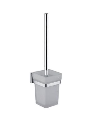 Aqua Nuon Toilet Brush W/ Frosted Glass Cup