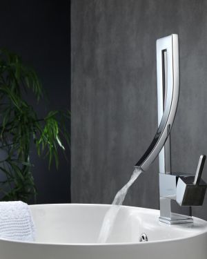 Aqua Elegance Single Lever Wide Spread Faucet – Chrome