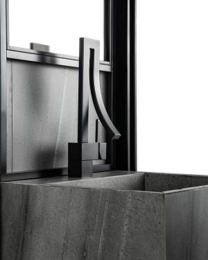 Aqua Elegance Single Lever Wide Spread Faucet – Matte Black