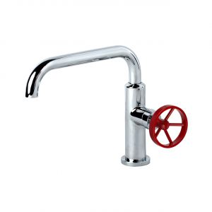 Aqua Loft Single Lever Bathroom Vanity Faucet with Side Handle - Chrome