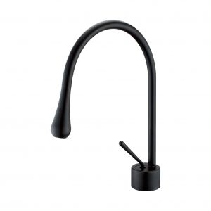 Aqua Infinity Single Lever Bathroom Vanity Faucet - Matte Black
