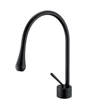 Aqua Infinity Single Lever Bathroom Vanity Faucet – Matte Black