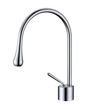 Aqua Infinity Single Lever Bathroom Vanity Faucet – Chrome
