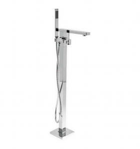 Aqua Squadra Floor Mounted Soaker Tub Faucet - Chrome
