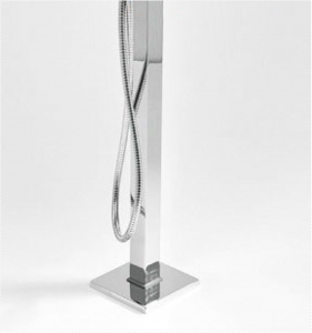 Aqua Squadra Floor Mounted Soaker Tub Faucet - Chrome